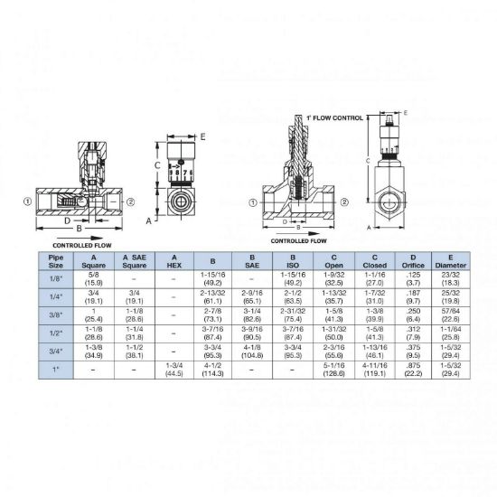 Deltrol EF30B Flow Control Valve 1/2" NPT Brass 1/2" EF-30-B 10120-47 ...