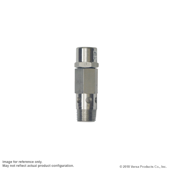 Picture of Versa RV-3-316-100 EP Stainless Steel Pressure Relief Valve  1/4" NPT