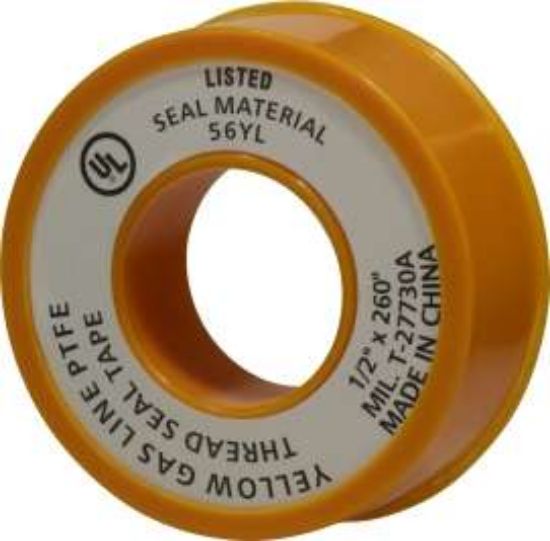 Picture of Midland - 982127 - 3/4 X 520 Yellow GAS Line TAPE