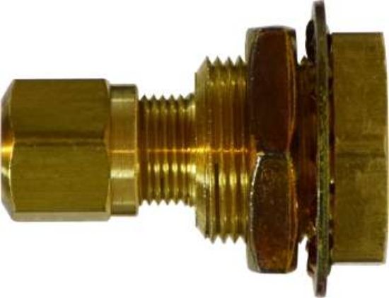 Picture of Midland - 28322 - 3/8 X 7/8-20X 3/8 BRASS Bulkhead