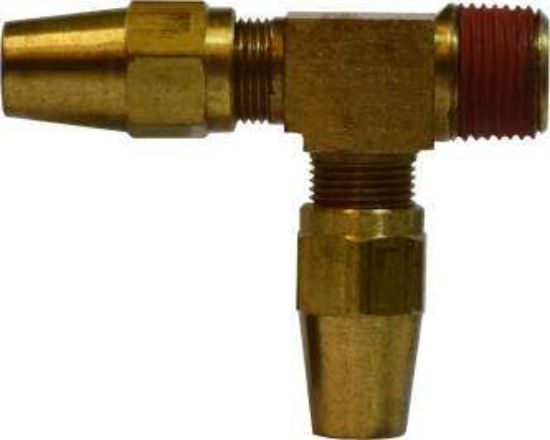 Picture of Midland - 38267 - 3/8 X 3/8 COPPER-AB X MIP RUN T