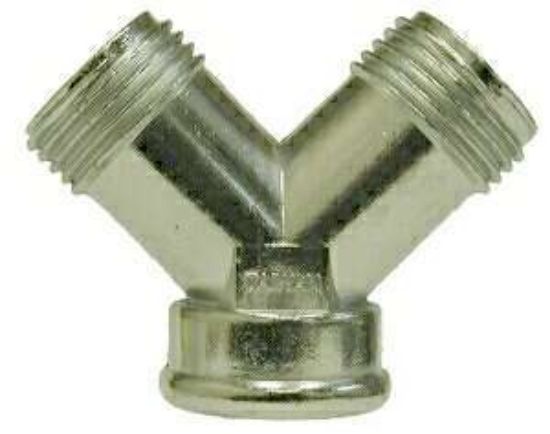 Picture of Midland - 30624 - 3/4 Garden Hose WYE-NICKEL PLATED