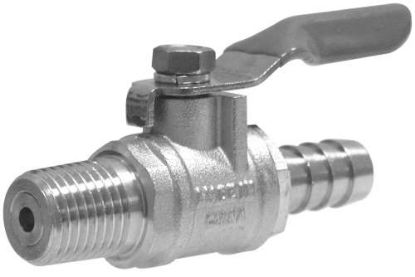 Picture of Midland - 944051 - 1/4MIP X 1/4Barb CP BALL VAVLE w/CHECK