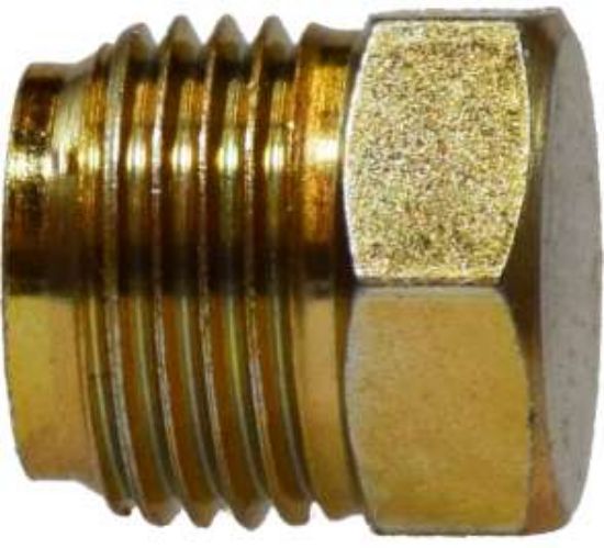 Midland 12095 38 Brass Inverted Flare Plug Tfc Industrial Controls 