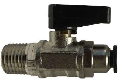 Picture of Midland - 28403 - 1/8M NPTF PUSH-FIT BALL VALVE