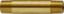 Picture of Midland - 28136 - 3/4 X 1-1/2 Yellow BRASS Nipple