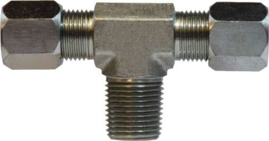 Picture of Midland - C260166 - 3/8 TUBE X MNPT FLRLS Branch TEE