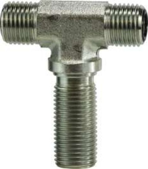 Picture of Midland - FS27034 - 9/16-18 MORFS Bulkhead UNION Branch TEE