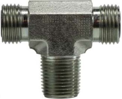 Picture of Midland - FS260166 - 11/16-16X3/8 MORFSXMORFSXMNPT Branch TEE