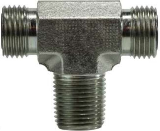 Picture of Midland - FS260166 - 11/16-16X3/8 MORFSXMORFSXMNPT Branch TEE