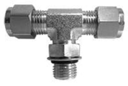 Picture of Midland - SSC680344 - 1/4X7/16-20 FLRLS TUBEXMORB BRCH TEE 316