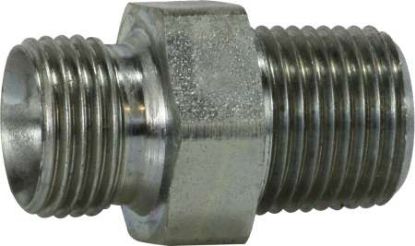 Picture of Midland - 78254 - 1/4-19X1/4 BSPPXMNPT HEX Nipple