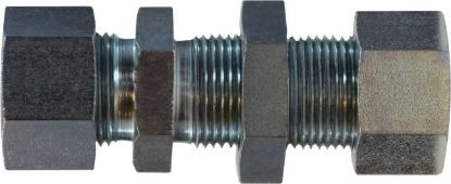 Picture of Midland - 8061LNL1212 - 12MM Bulkhead Straight Coupling Lock Nut