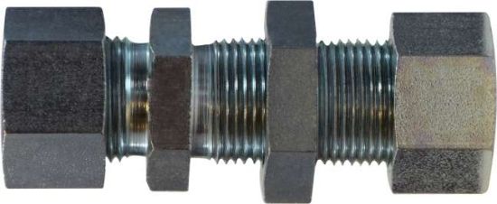 Picture of Midland - 8061LNL1212 - 12MM Bulkhead Straight Coupling Lock Nut