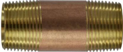 Picture of Midland - 40268 - 1 X 12 FT Red BRASS Nipple