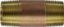 Picture of Midland - 40112 - 1 X 9 Red BRASS Nipple