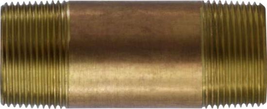 Picture of Midland - 40137 - 1-1/4 X 24" Red BRASS Nipple