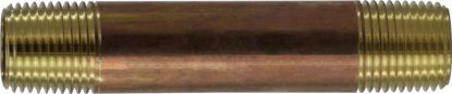 Picture of Midland - 40246 - 1/2 X 48" Red BRASS Nipple