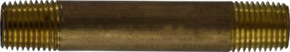 Picture of Midland - 40031 - 1/4 X 7 Red BRASS Nipple