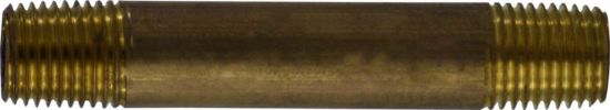 Picture of Midland - 40031 - 1/4 X 7 Red BRASS Nipple