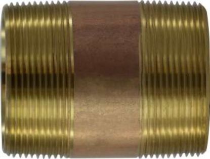 Picture of Midland - 40161 - 2 X 2-1/2 Red BRASS Nipple