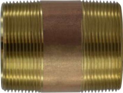 Picture of Midland - 40171 - 2 X 9 Red BRASS Nipple