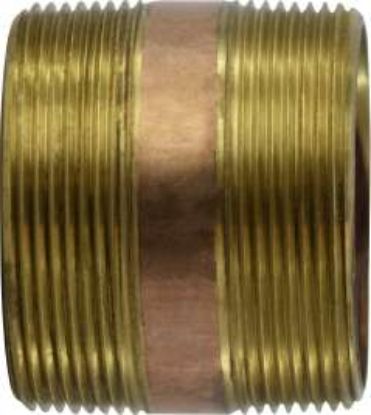 Picture of Midland - 40208 - 3 X 7 Red BRASS Nipple