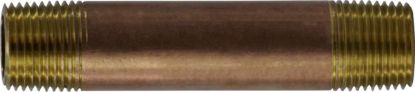 Picture of Midland - 40041 - 3/8 X 1-1/2 Red BRASS Nipple