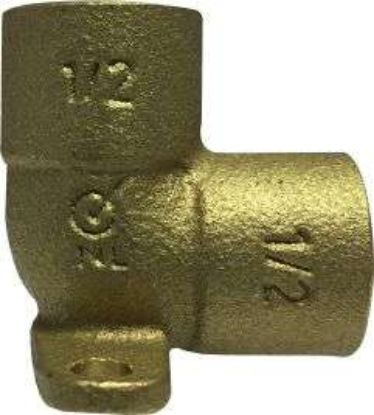 Picture of Midland - 44844LF - 1/2 SWT X 1/2 SWT LF BRASS DROP EAR 90