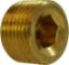 Picture of Midland - 28094LF - 1/4 BRASS C/S HEX PLUG AB1953