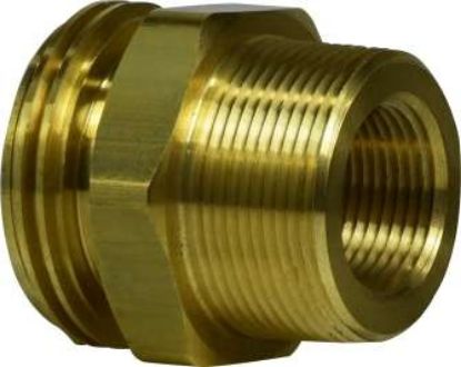 Picture of Midland - 35648 - 1 1/4 M ACME X 1/4FPTX1/2MPT BRASS Adapter