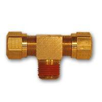 Picture of Midland - NT72-44VS - 1/4X1/4 NAB MA TEE BRNC w/RTS