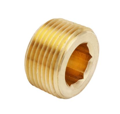 Picture of Midland - 109AL-2 - 1/8 BRASS C/S HEX PLUG