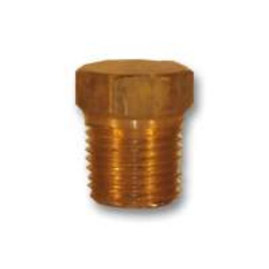 Picture of Midland - 121S-2 - 1/8 BRASS HEX HD SOLID PLUG