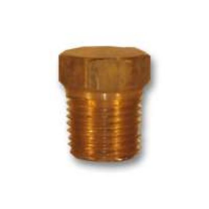 Picture of Midland - 121S-6 - 3/8 BRASS SOLID HEX HEAD PLUG