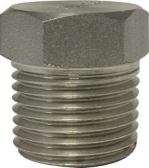 Picture of Midland - 62632B1 - 3/8 1000#/3000# T-304 B/S HEX HEAD PLUG