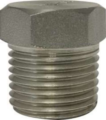 Picture of Midland - 62640B1 - 3 1000#/3000# T-304 B/S HEX HEAD PLUG