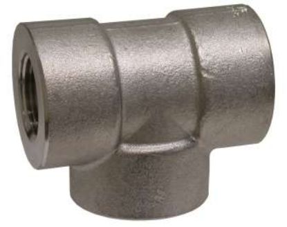 Picture of Midland - 103251 - 1/4 304L 3000LB Thread TEE