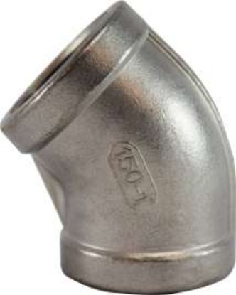 Picture of Midland - 63182 - 3/8 316 STAINLESS STEEL 45 Elbow