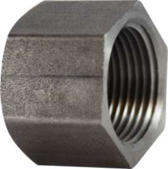 Picture of Midland - 67470 - 1/8 Black STEEL HEX CAP