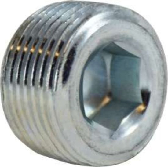 Picture of Midland - 66760 - 1/16 ZINC PLTD C/S HEX STEEL PLUG