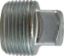 Picture of Midland - 66657 - 1-1/2 ZINC PLTD SQ HD STEEL PLUG