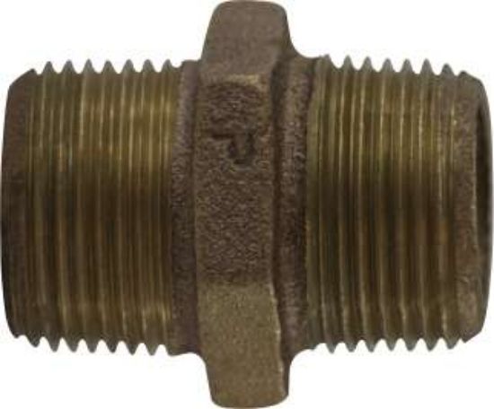 Picture of Midland - 44724 - 3/4 BRONZE HEX Nipple