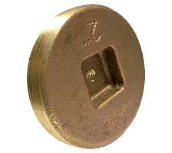 Picture of Midland - 970700 - 1 1/2 BRASS COUNTERSUNK PLUG 1/4-20 TA