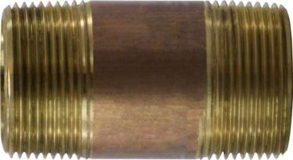 Picture of Midland - 42120 - 1-1/4 X CL XH Red BRASS Nipple