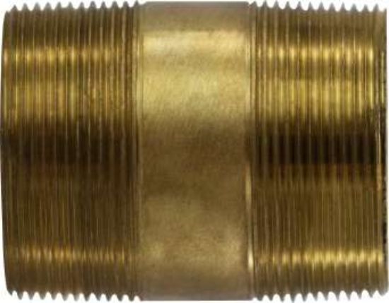 Picture of Midland - 42165 - 2 X 4-1/2 XH Red BRASS Nipple