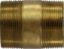 Picture of Midland - 42170 - 2" X 8" Extra Heavy Red BRASS Nipple