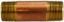 Picture of Midland - 42086 - 3/4 X 4 XH Red BRASS Nipple