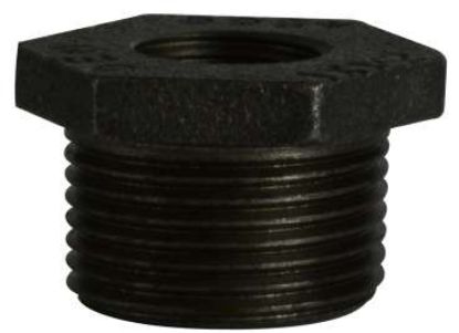 Picture of Midland - 65525DT - 2 X 3/8 DOUBLE TAP Black BUSHING