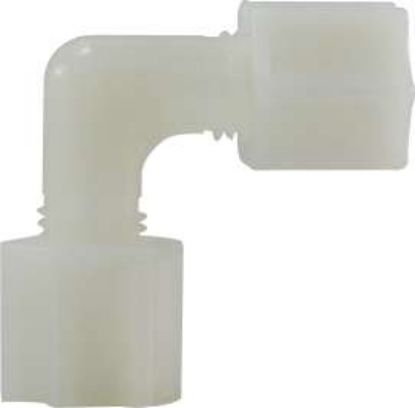 Picture of Midland - 17126N - 3/8 WHT NYLON Compression Elbow